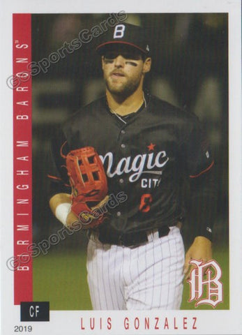 2019 Birmingham Barons Luis Gonzalez