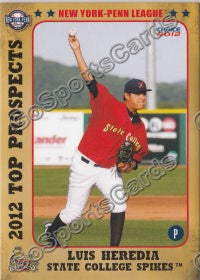2012 New York Penn League Top Prospects NYPL Luis Heredia