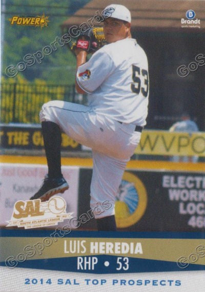 2014 South Atlantic League Top Prospect Luis Heredia
