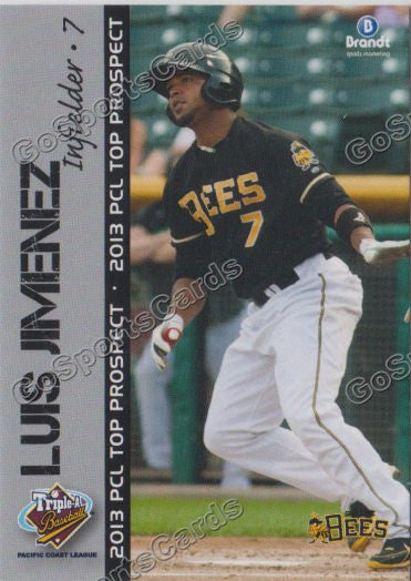 2013 Pacific Coast League Top Prospect PCL Luis Jimenez