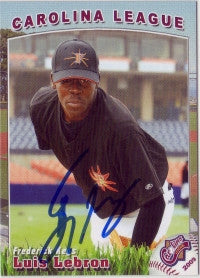 Luis Lebron 2009 Carolina League All Star (Autograph)