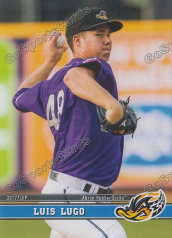 2017 Akron RubberDucks Luis Lugo
