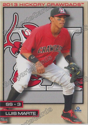 2013 Hickory Crawdads Luis Marte