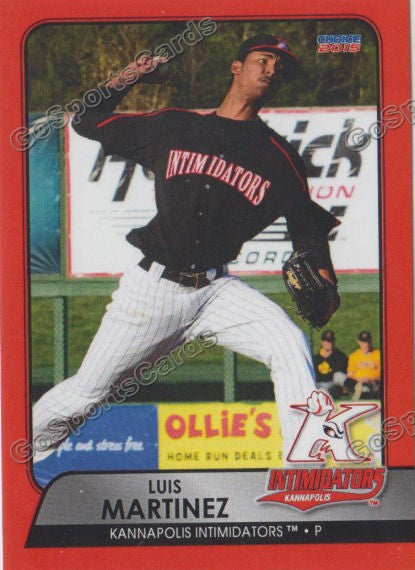 2015 Kannapolis Intimidators Luis Martinez