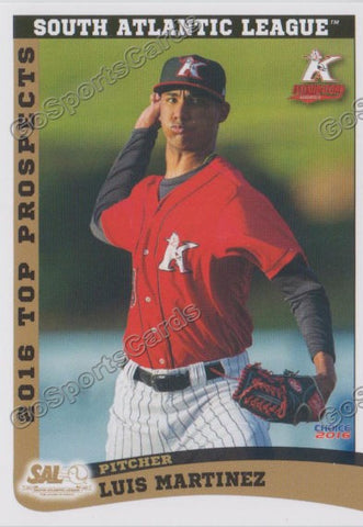 2016 South Atlantic League Top Prospect Luis Martinez