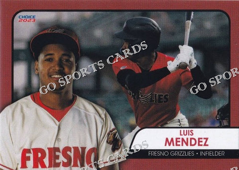 2023 Fresno Grizzlies Luis Mendez