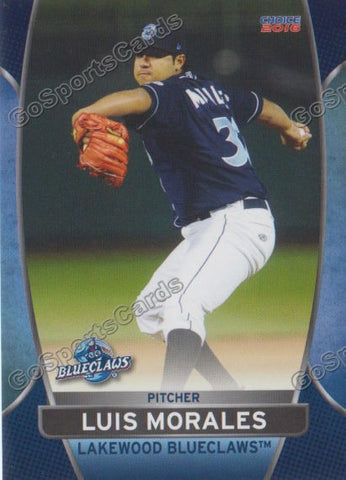 2016 Lakewood BlueClaws Luis Morales