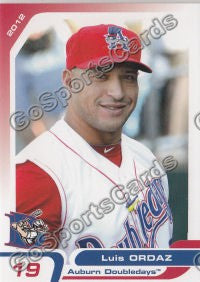 2012 Auburn Doubledays Luis Ordaz