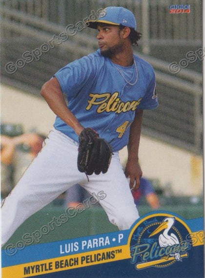 2014 Myrtle Beach Pelicans Luis Parra
