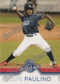 2012 Lakewood BlueClaws Luis Paulino