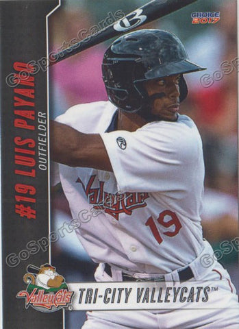 2017 Tri City ValleyCats Luis Payano
