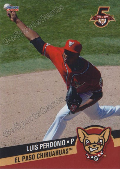 2018 El Paso Chihuahuas Luis Perdomo