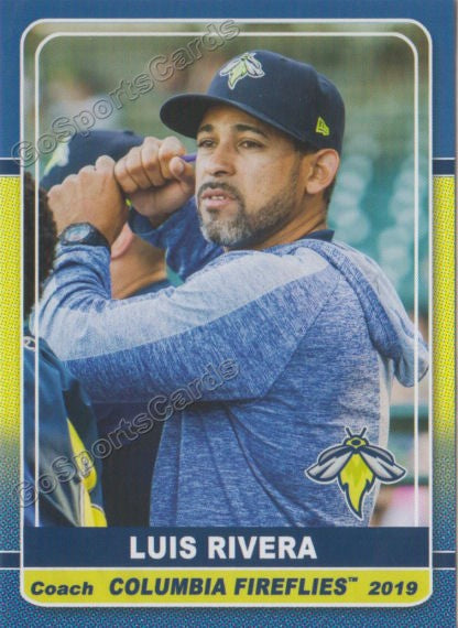 2019 Columbia Fireflies Luis Rivera