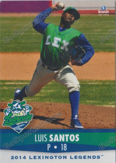 2014 Lexington Legends Luis Santos