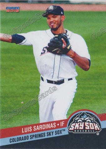 2015 Colorado Springs Sky Sox Luis Sardinas