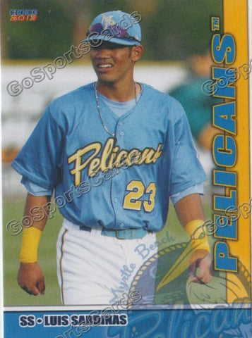 2013 Myrtle Beach Pelicans Luis Sardinas