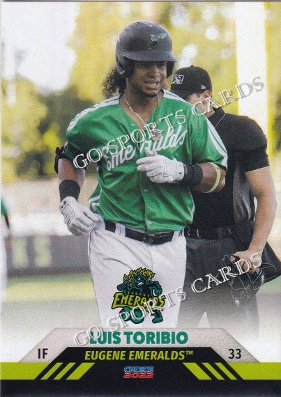 2022 Eugene Emeralds Luis Toribio – Go Sports Cards