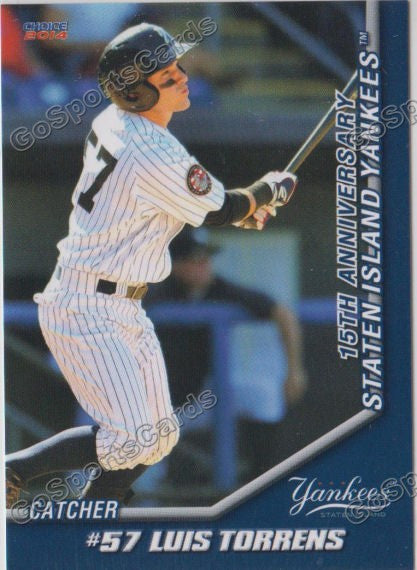 2014 Staten Island Yankees Luis Torrens