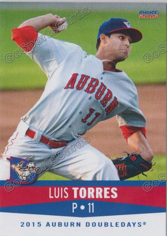 2015 Auburn Doubledays Luis Torres