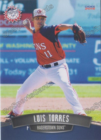 2016 Hagerstown Suns Luis Torres