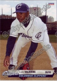 2009 Columbus Clippers Luis Valbuena