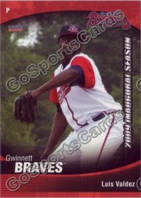 2009 Gwinnett Braves Luis Valdez Jairo Asencio