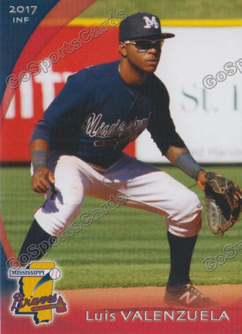 2017 Mississippi Braves Luis Valenzuela
