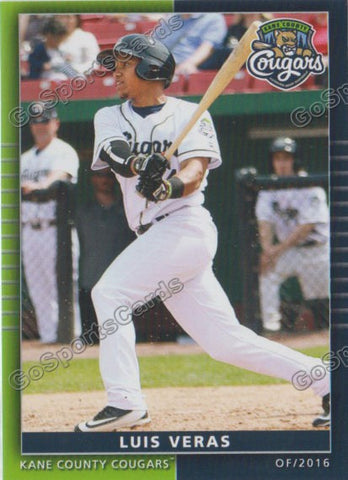2016 Kane County Cougars Luis Veras