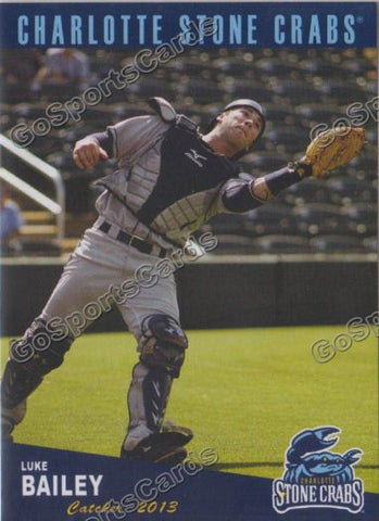 2013 Charlotte Stone Crabs Lucas Luke Bailey