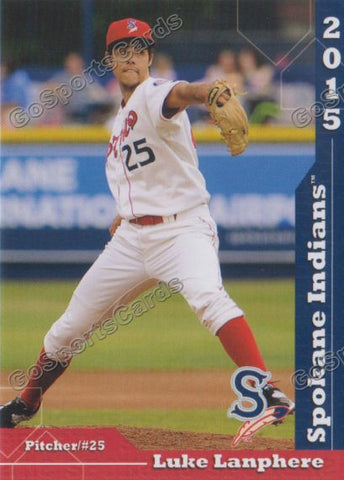 2015 Spokane Indians Luke Lanphere