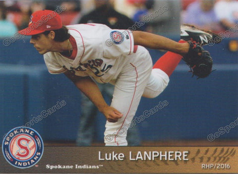 2016 Spokane Indians Luke Lanphere