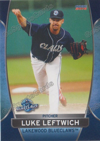 2016 Lakewood BlueClaws Luke Leftwich