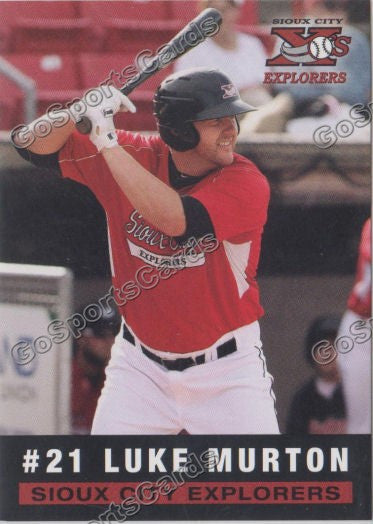 2013 Sioux City Explorers Luke Murton