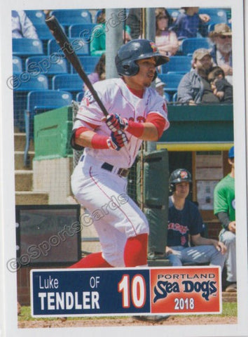 2018 Portland Sea Dogs Luke Tendler
