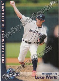 2010 Lakewood BlueClaws Luke Wertz