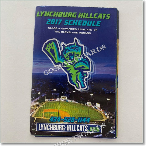 2017 Lynchburg Hillcats Pocket Schedule