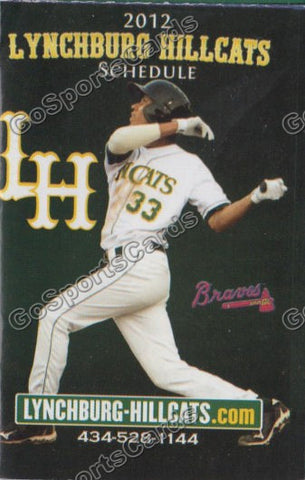 2012 Lynchburg Hillcats Pocket Schedule (Andrelton Simmons)