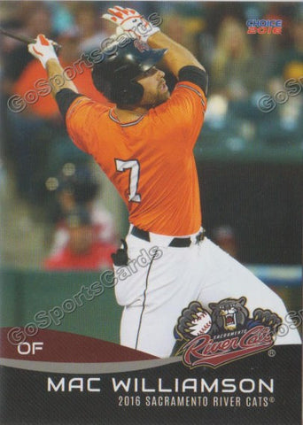 2016 Sacramento River Cats Mac Williamson
