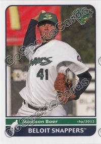2012 Beloit Snappers Madison Boer