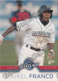 2012 Lakewood BlueClaws Maikel Franco