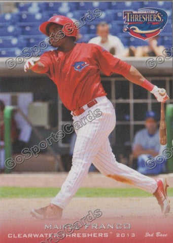 2013 Clearwater Threshers Maikel Franco