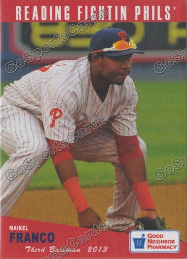 2013 Reading Fightins Phils Updated SGA 2nd Maikel Franco
