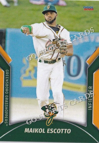 2022 Greensboro Grasshoppers Maikol Escotto