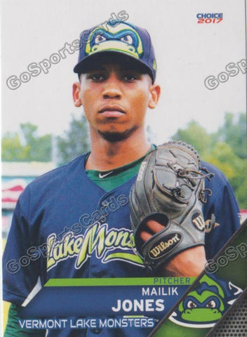 2017 Vermont Lake Monsters Mailik Jones