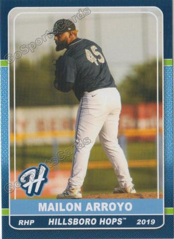 2019 Hillsboro Hops Mailon Arroyo