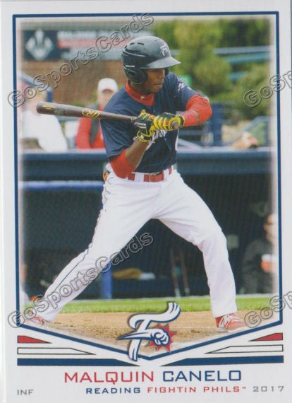 2017 Reading Fightin Phils Malquin Canelo