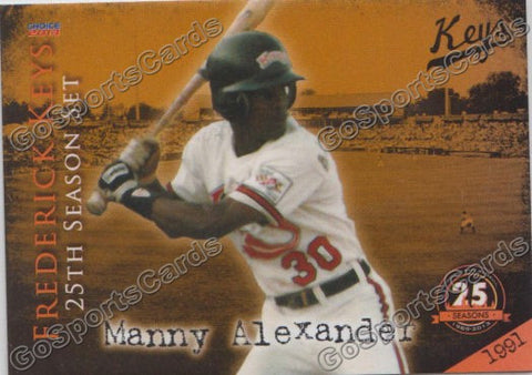 2013 Frederick Keys 25 Anniversary Manny Alexander
