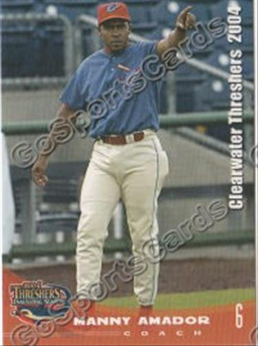 2004 Clearwater Threshers Manny Amador