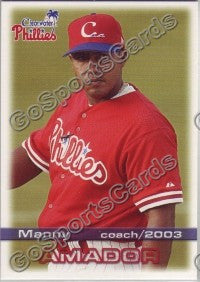 2003 Clearwater Phillies Manny Amador