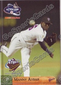 2003 Pacific Coast League All-Star Multi-Ad Manny Aybar